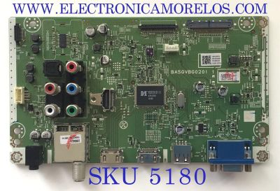 MAIN PARA TV MAGNAVOX / NUMERO DE PARTE A5GVB-MMA / BA5GVBG0201 / 7260530AA3 / A5GVBUH / E7260630 / 150418P01A / MODELO 43ME345V/F7